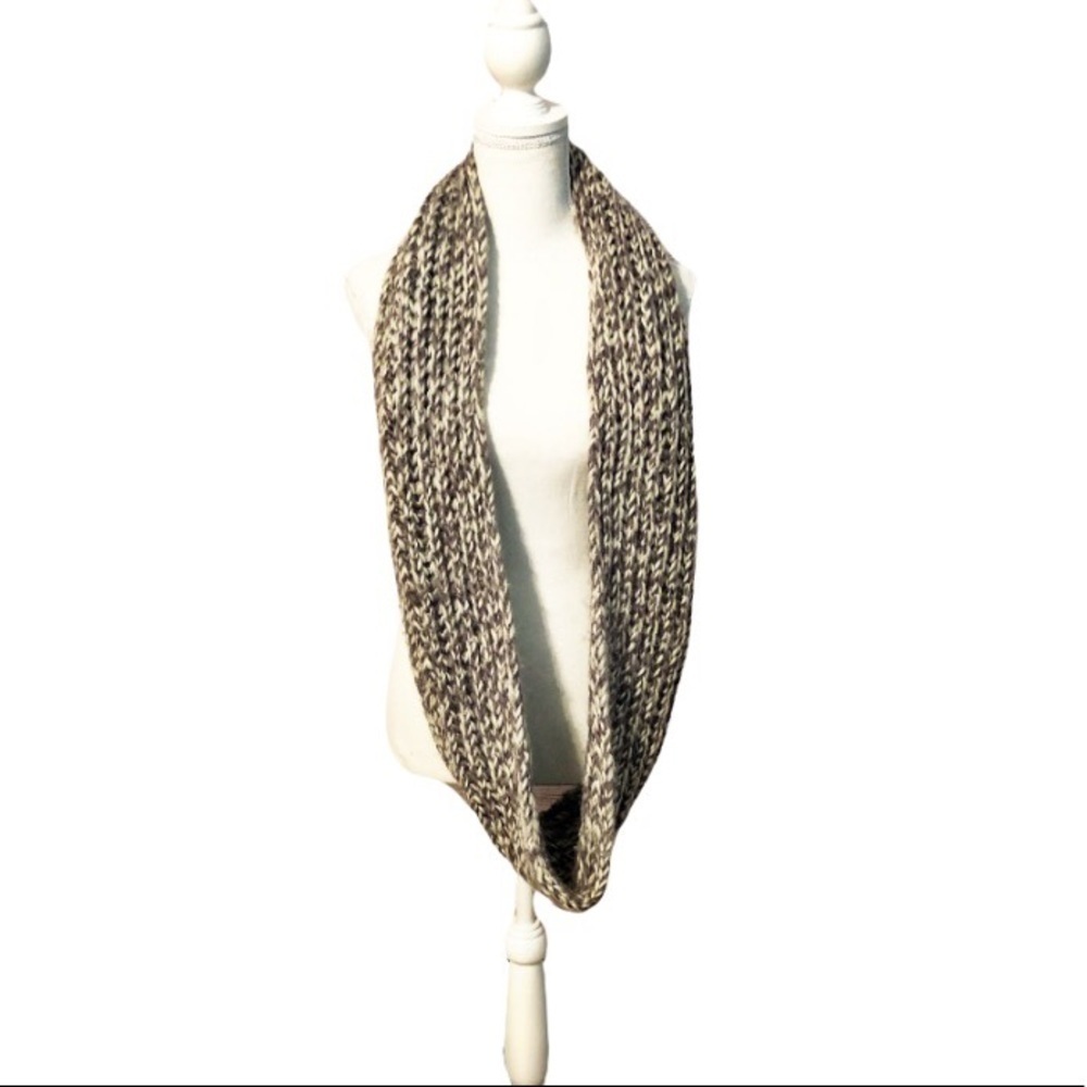 Francescas Brown and Cream infinity scarf